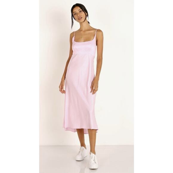 Astr Dresses & Skirts - NWT ASTR The Label Women's Joan Strappy Midi Dress Size Medium Spring Pink